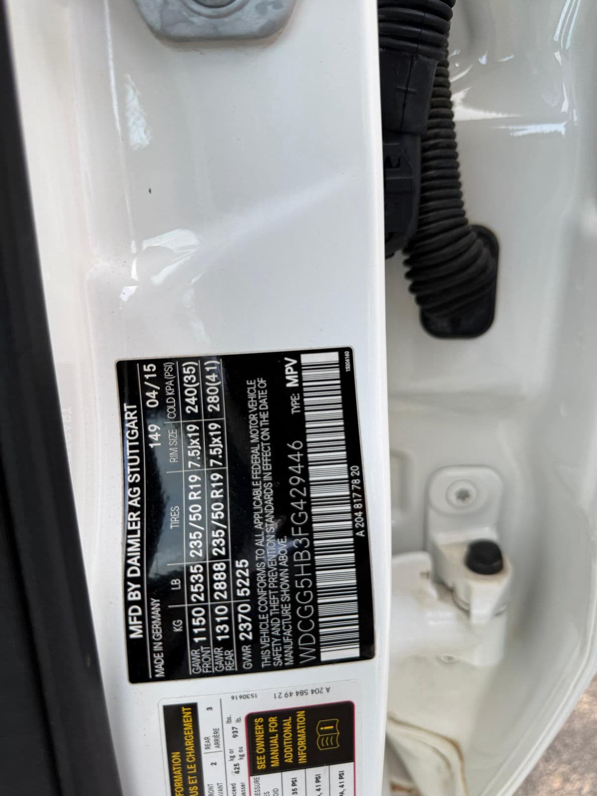 2015 Mercedes-Benz GLK SUV — photo 6 of 10